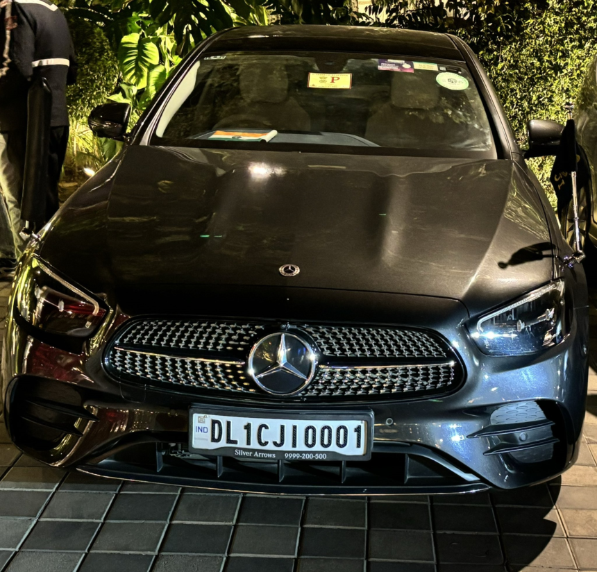 'Cool' Number Plate Of CJI Chandrachud's Mercedes Car